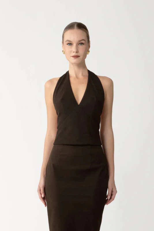 Nomi Suede Top
